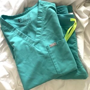 Figs scrubs set marine
